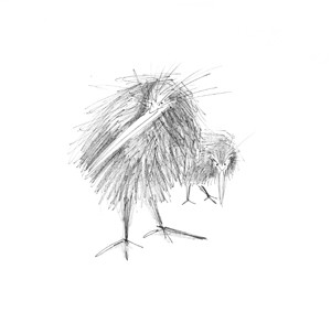 Father and chick