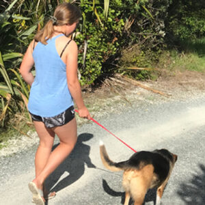 w-Dog -on -lead